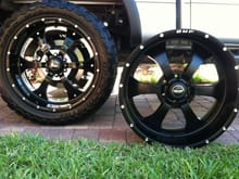 New wheels; Replaced 22x9.5 BMF Novakane death metal with 22x9.5&quot; BMF Novakane stealth