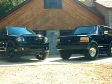 F-150 and Bronco posted up