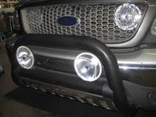 4 HELLA 500 LIGHTS added to front end