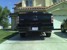 45'd behind the tires...