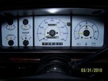 White face gauges in the daytime