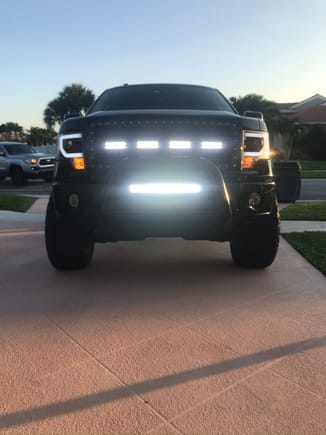 New Grill with lights functional and mean looking