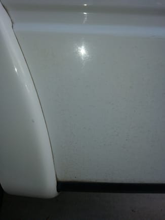 The whole truck looked like this before the buff and wax