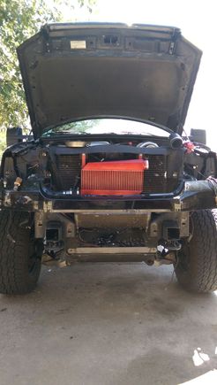 Main bumper bolts don't align.