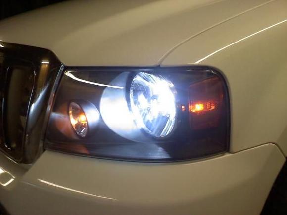 8k Hids with custom black headlights.