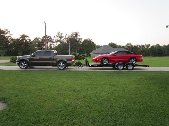 towing my 99 Firehawk vert