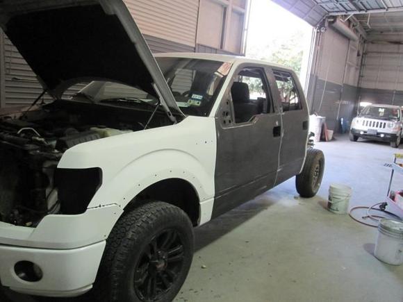 Accident- ready for paint