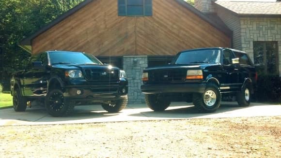 F-150 and Bronco posted up