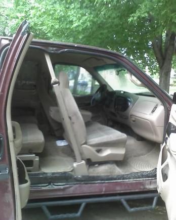picture before it went to the junkyard
custom self built running board steps