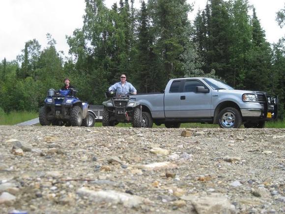 Fairbanks AK and little Father/Son ATV Adventure Time.