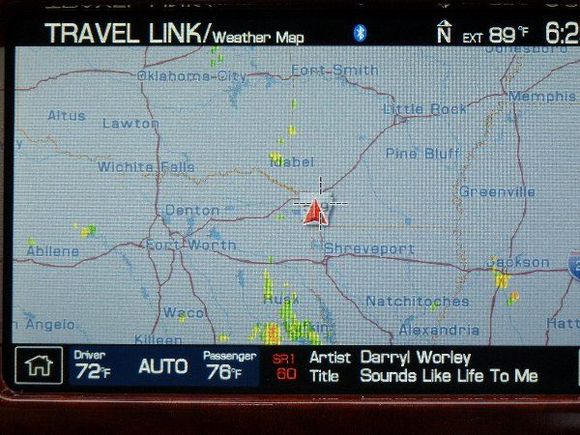 Sirius Travel Link Weather Radar