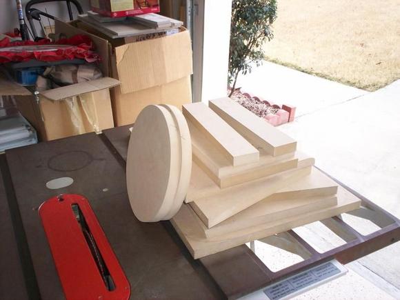 all the parts cut out 
Description:  ready for putting it together.