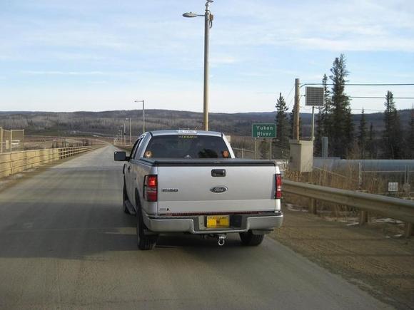 Cross the Yukon River Bridge... the ONLY bridge across the river in the whole state of Alaska.