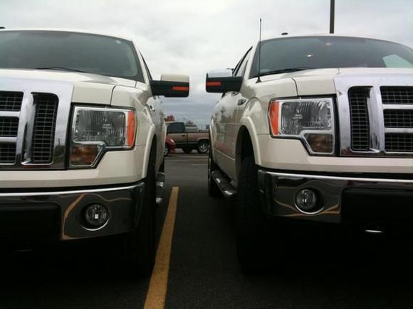 difference between stock and 2" leveling kit (Rough Country)