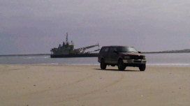 on the beach