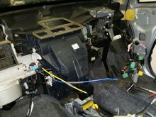 passenger view of Honda Jazz firewall