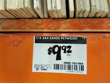 As you can see, spent about 10 bucks for a a sheet of Plywood from Home Depot.