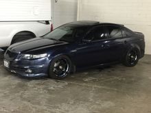 Acura TL even when lower it rides smoothly you have to pay the price for comfort but you can put dynomate it will help