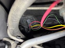 wires fed through the grommet