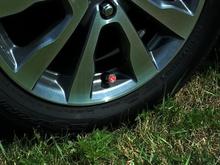 Red H Tire Valve Cap