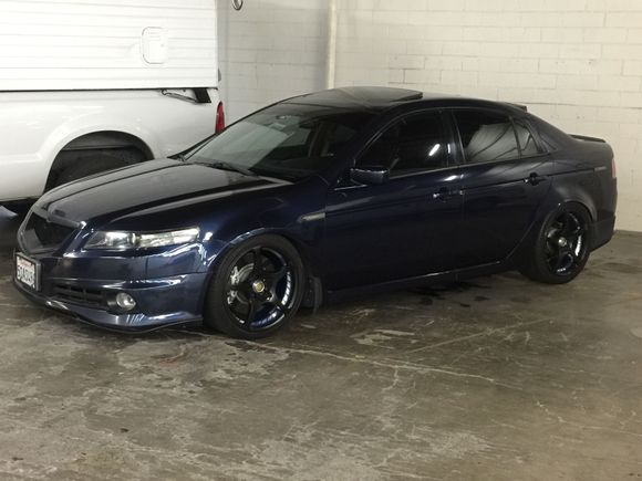 Acura TL even when lower it rides smoothly you have to pay the price for comfort but you can put dynomate it will help