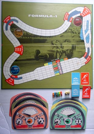 Parker Brothers Formula-1 Game Board