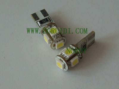 canbus 194 5smd
Product Description 
Products Feature: 194 SMD Canbus Light 
1: 194 SMD Canbus LED can solve the error report problem, such as BMW, Benzi, Audi etc. 
2: It can replace the original signal light directly. 
3: PC material socket with heat resistance, corrosion resistance, impact resistance, anti-aging. 
Usage: Signal canbus light
