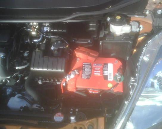 took out that lawn mower battery and put in a red top