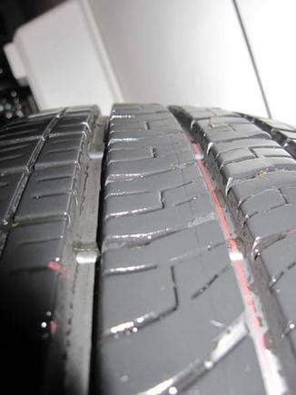 Closeup of treads - lots left.