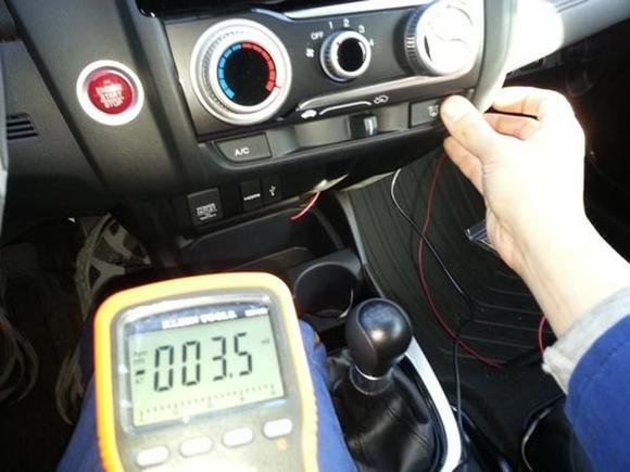 With defroster switch off. Ran red wire from 2ndary side of defroster relay. This is the 30AMP side to the defroster window grid. Do not connect wire to coil side thats controlled by the ICM