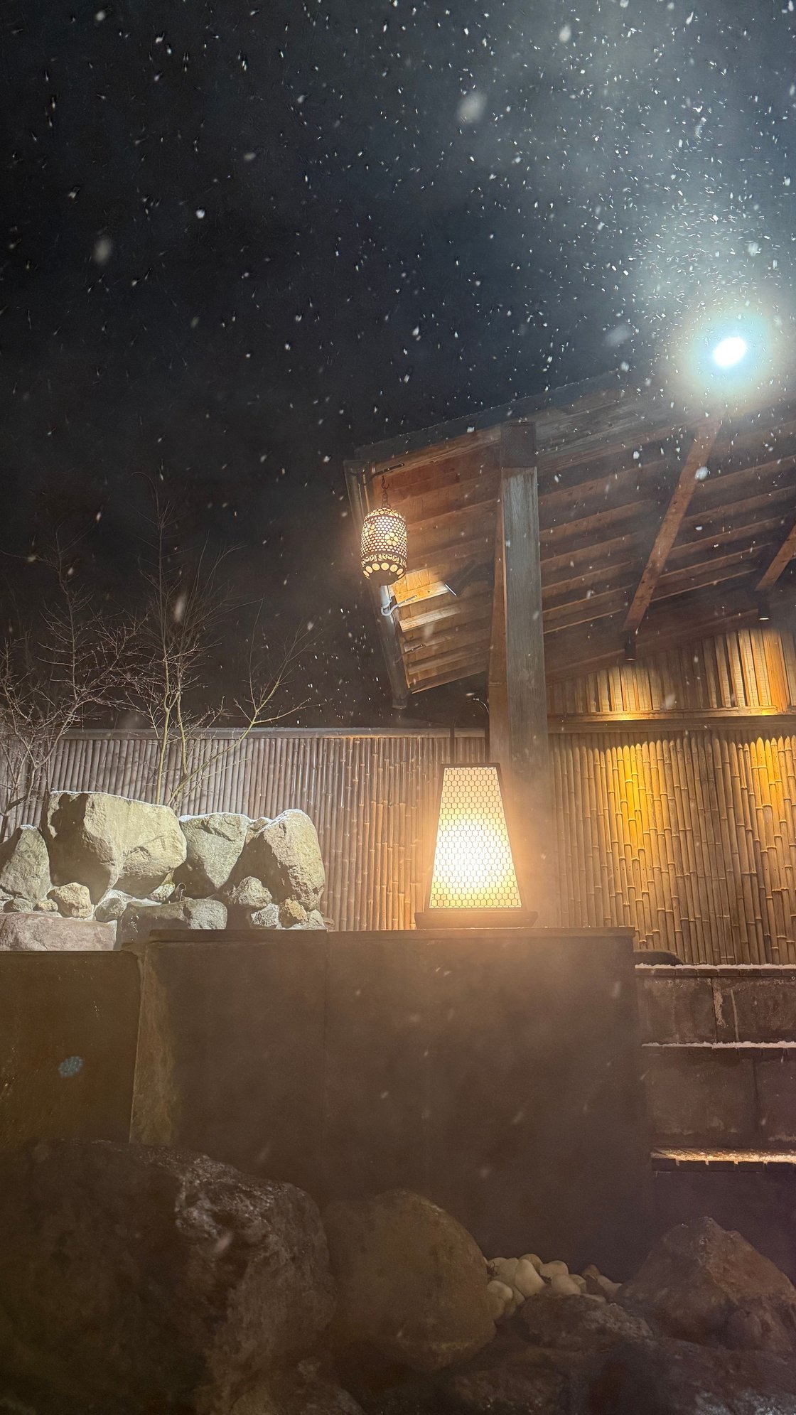 Onsen in the snow