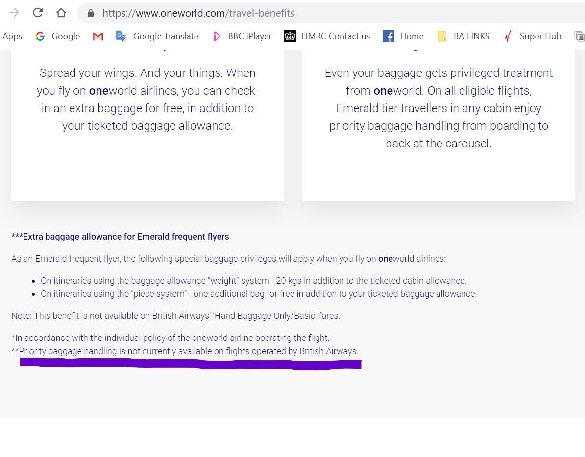 ba extra baggage fees