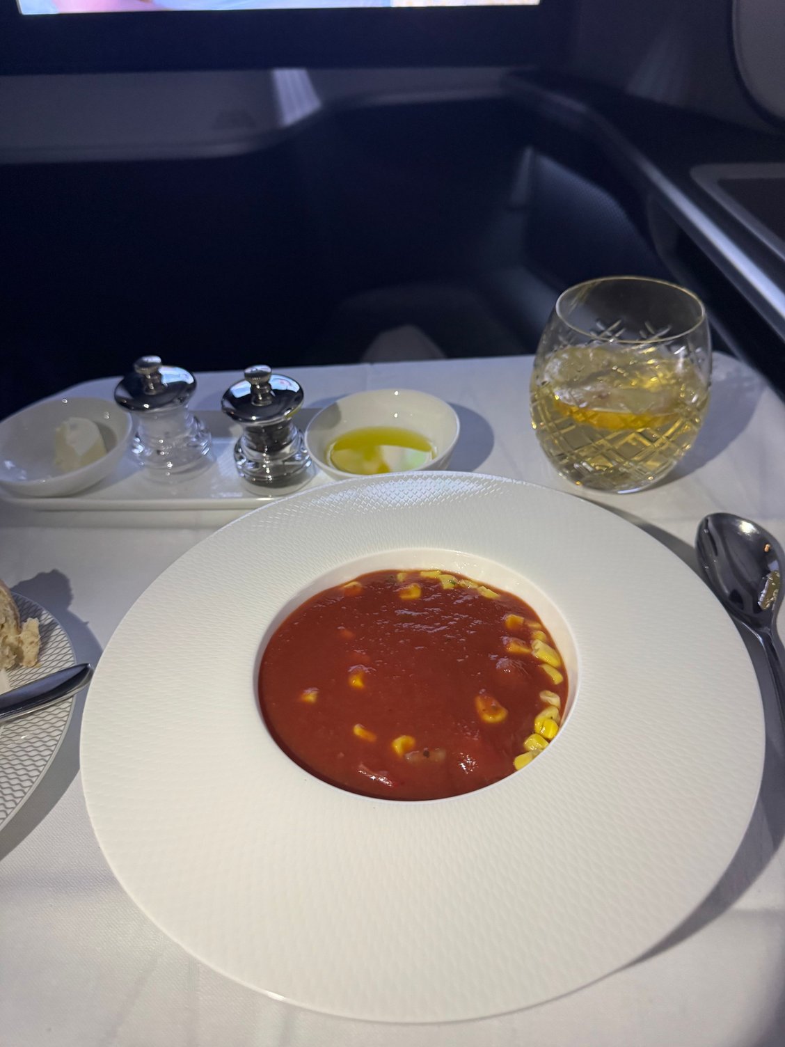 Tomato soup - a little bland 