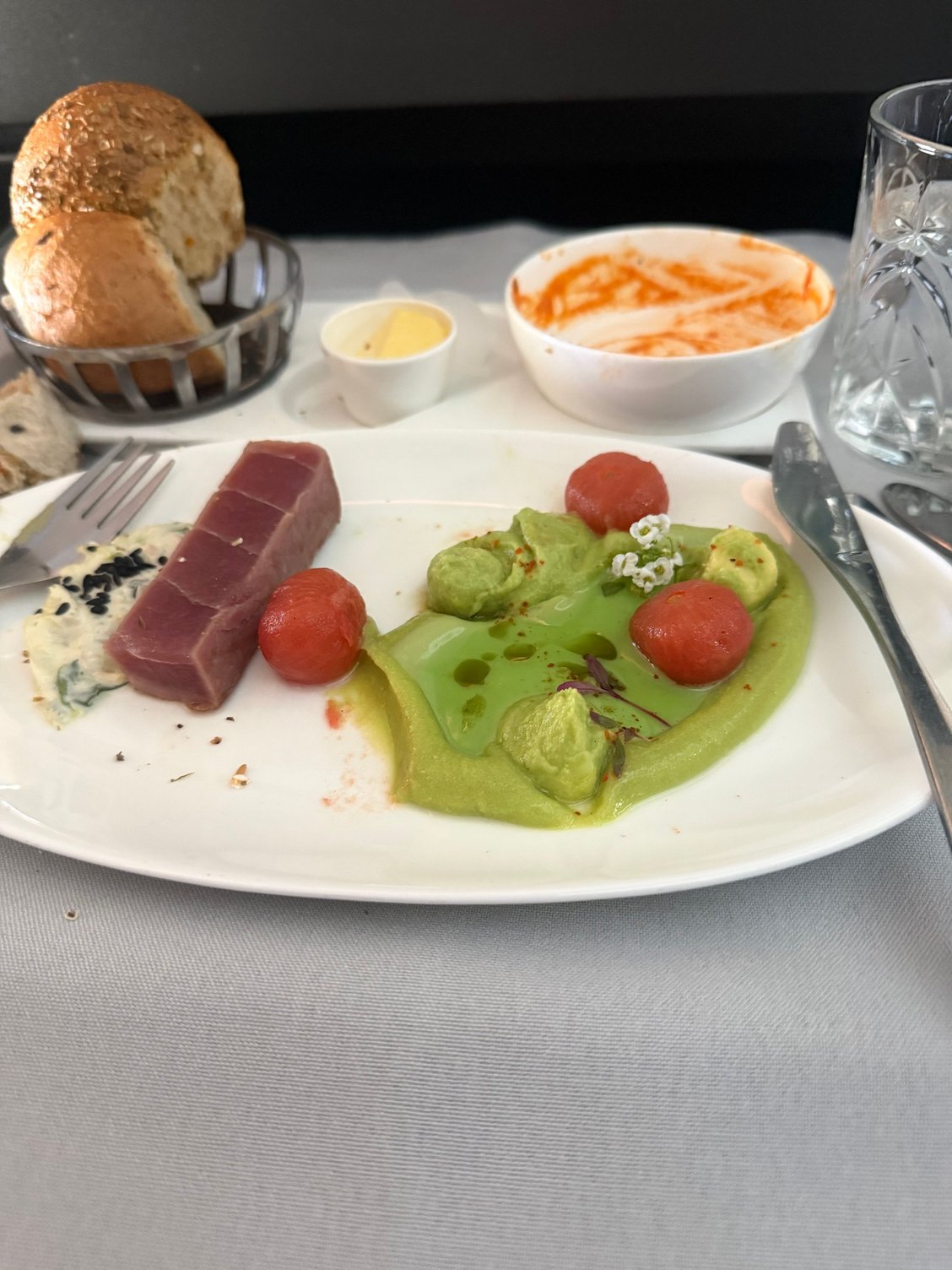 Can�t go wrong with tuna and avocado�