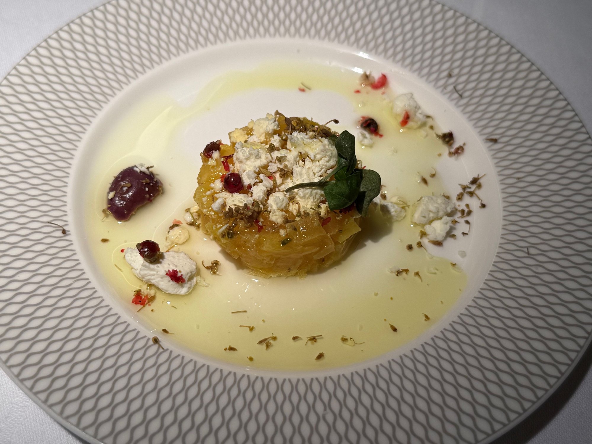 Beet amuse. Nice and light. 