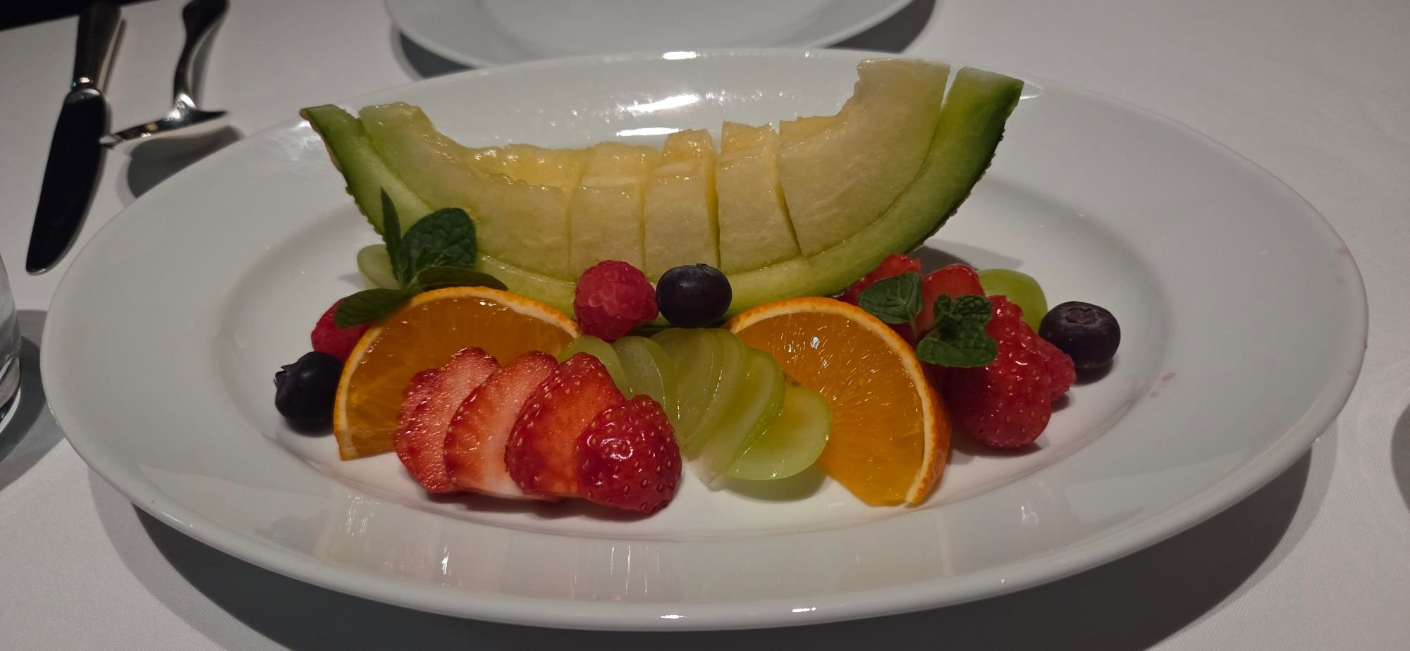 Fruit dessert at NY Grill