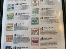 great menu!