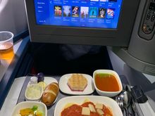 Main meal essentially like the old “Dine and Rest”. This was the tortelloni main dish; other choices were beef tenderloin or chicken. 