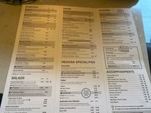 Here is the menu. What are you ordering?