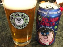 New seasonal offering from my favorite local, Fat Heads. The Benjamin Danklin IPA is not as hip forward as their regular IPA offering (Head Hunter), but this was defiantly enjoyable 👍