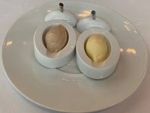 Detoured upslope to Les Amis to cool off with almond & chestnuts  / marron ice cream