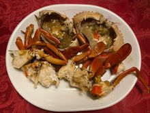 Steamed Sri Lankan crabs , from Indonesia 
