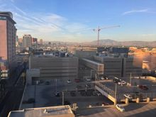 Woke up, worked out, what a weird view. 