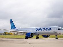 An exciting and important day for UA as our new A321neo arrived in Houston.