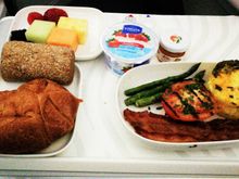 Breakfast, quite ok.  Why on earth they have to put mushrooms everywhere!??