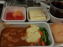 Western option - tasty and good for what was effectively a dinner flight time. 