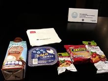 Breakfast offerings in Premier Salon lounge Mexico City
