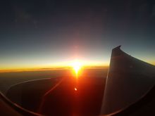 Sun setting over Northern Greece