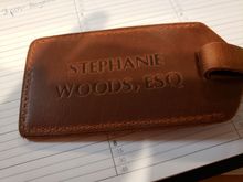 Closeup-luggage tag