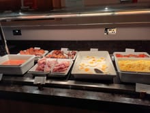 Hot breakfast selection ( all self service now)